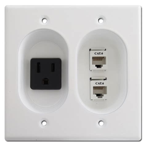 Recessed Electrical Box for Inset Outlet Switch or 